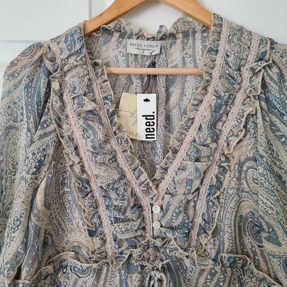 DRESS FORUM Paisley Tiered Maxi Dress - Picture 4 of 8